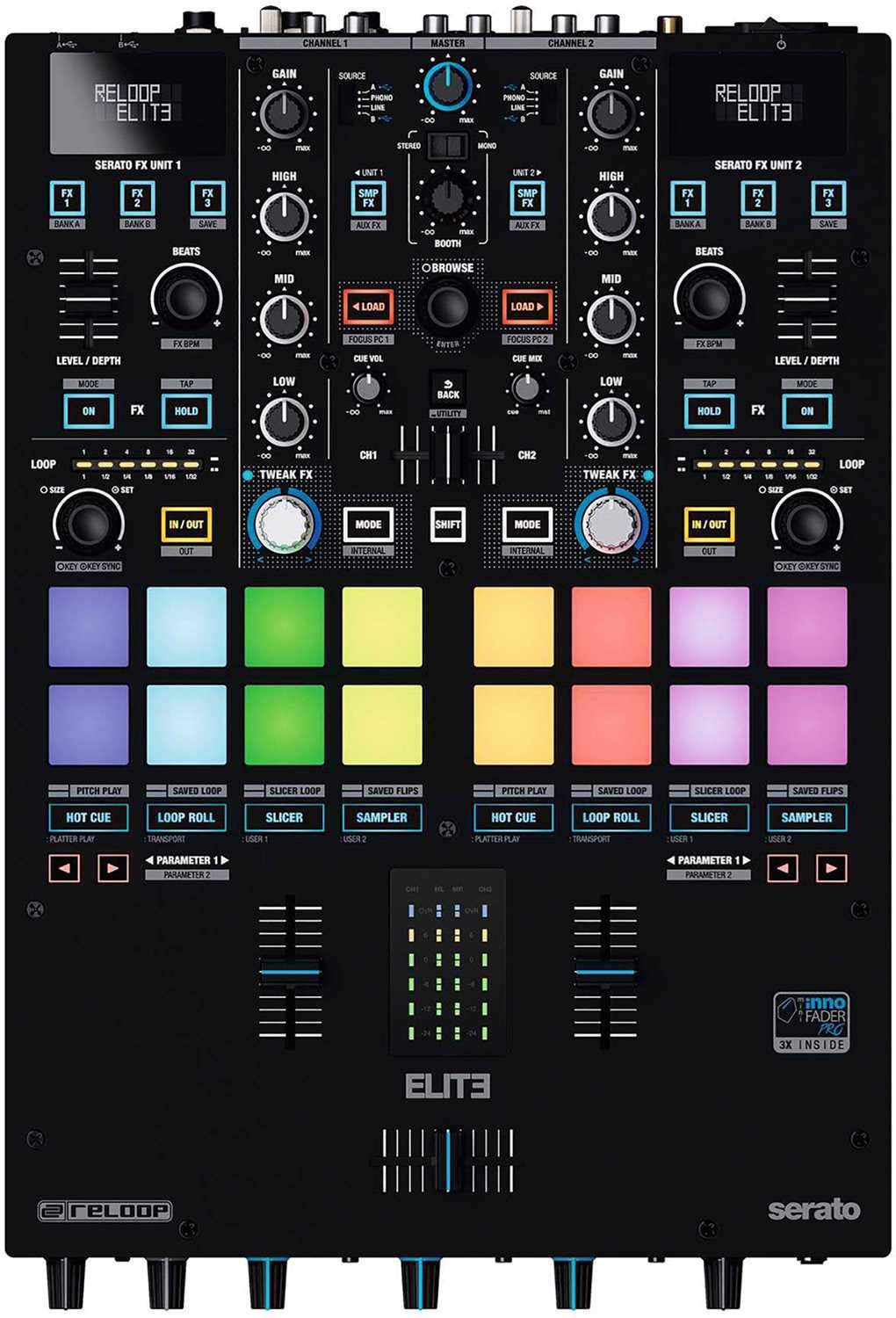 Reloop Elite DJ Mixer with RP-8000 MK2 Turntables - ProSound and Stage Lighting