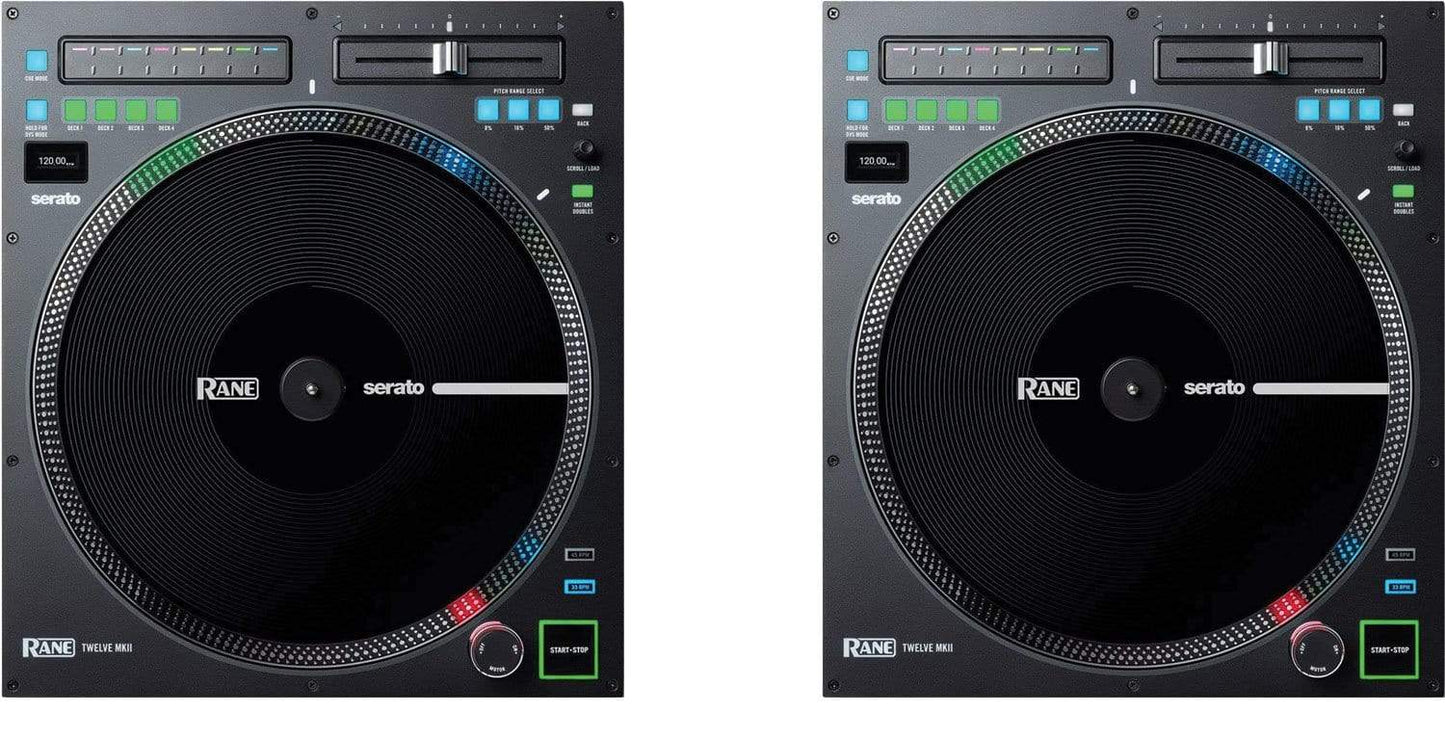 RANE Twelve MKII 12-Inch Motorized Turntable Controller Pair - PSSL ProSound and Stage Lighting