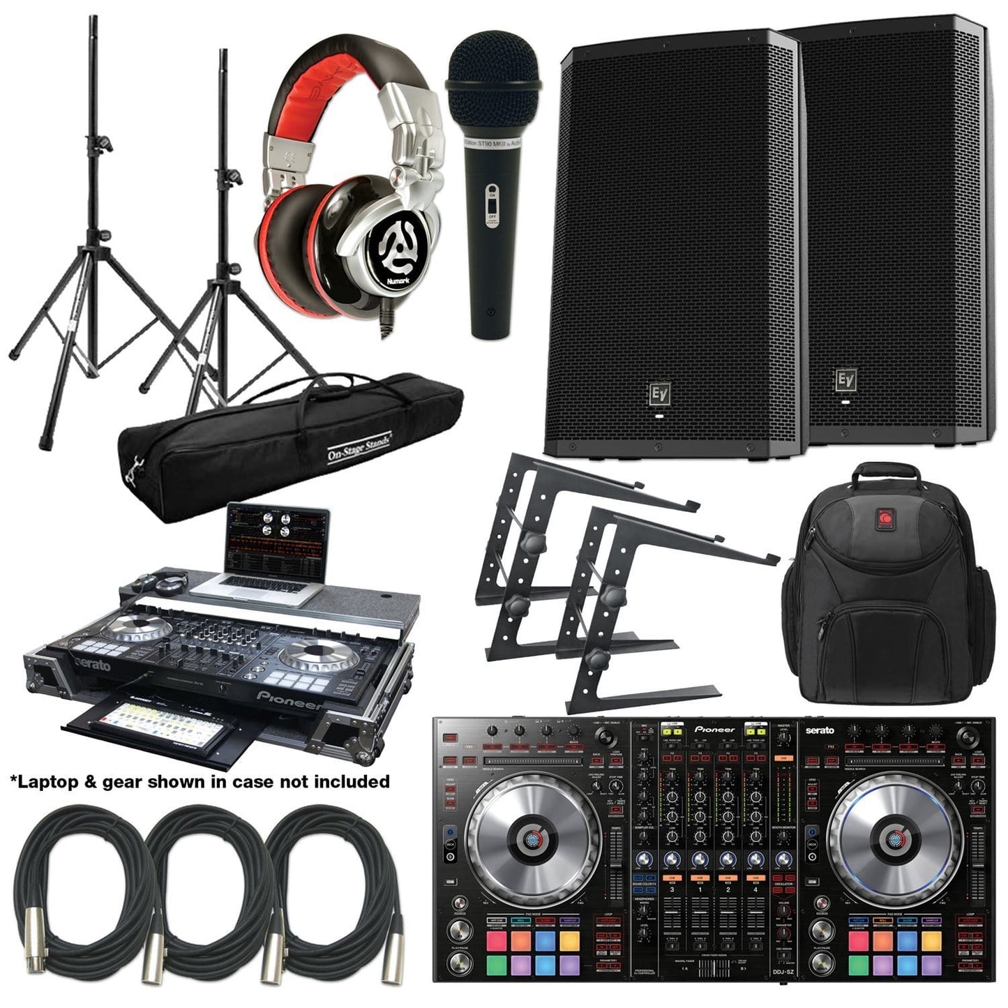 Pioneer DDJSZ Complete DJ Package With ZLX15P's - ProSound and Stage Lighting