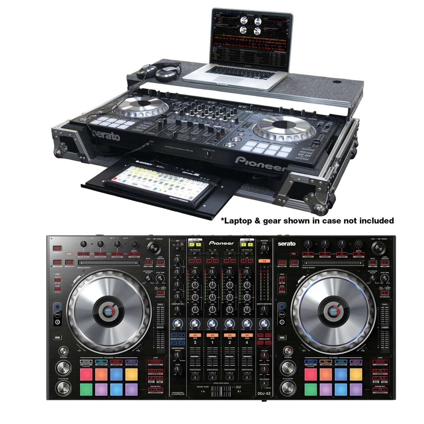 Pioneer DJ DDJSZ DJ Controller with Odyssey Road Case | Solotech