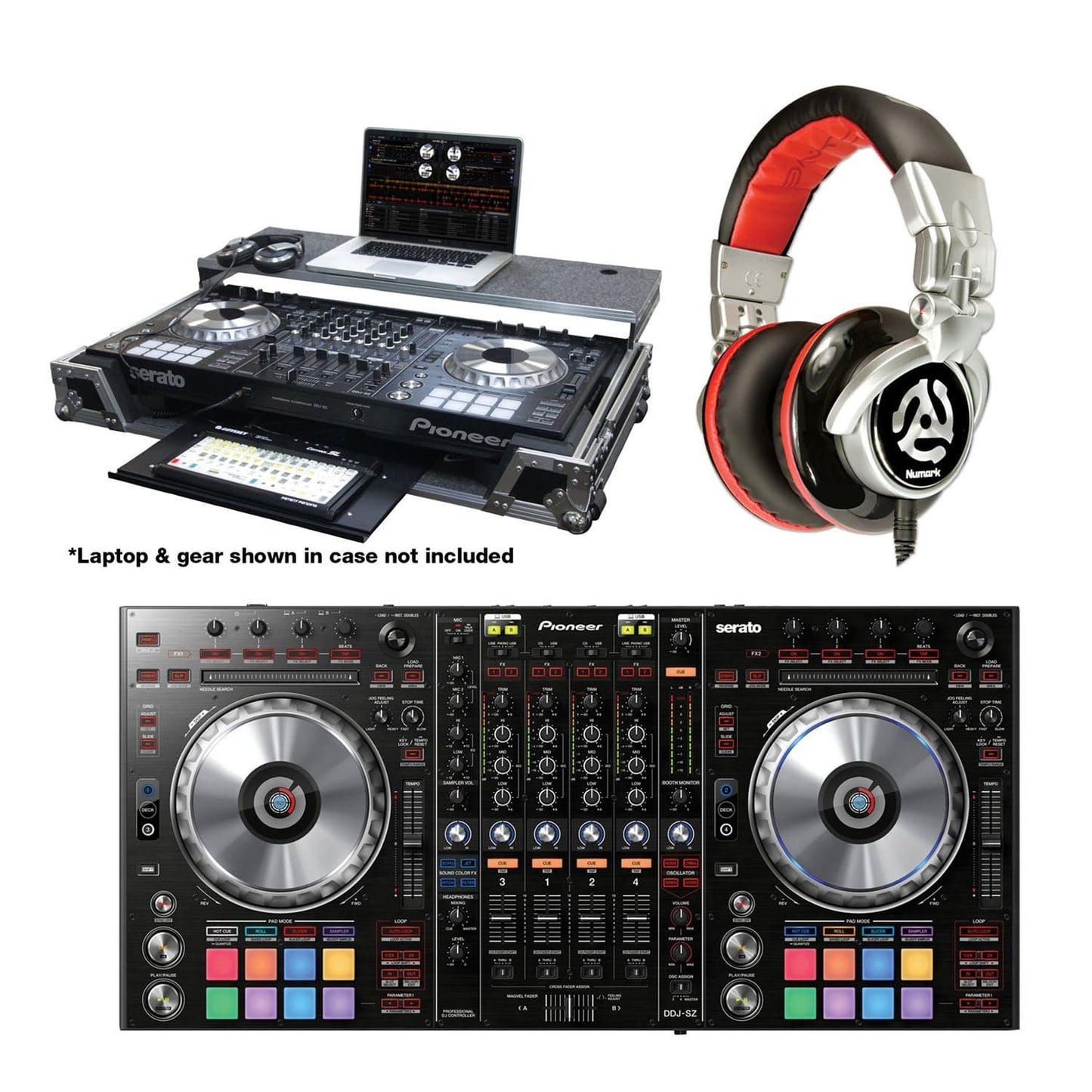 Pioneer DDJSZ Controller Pack with Case & Headphones - ProSound and Stage Lighting