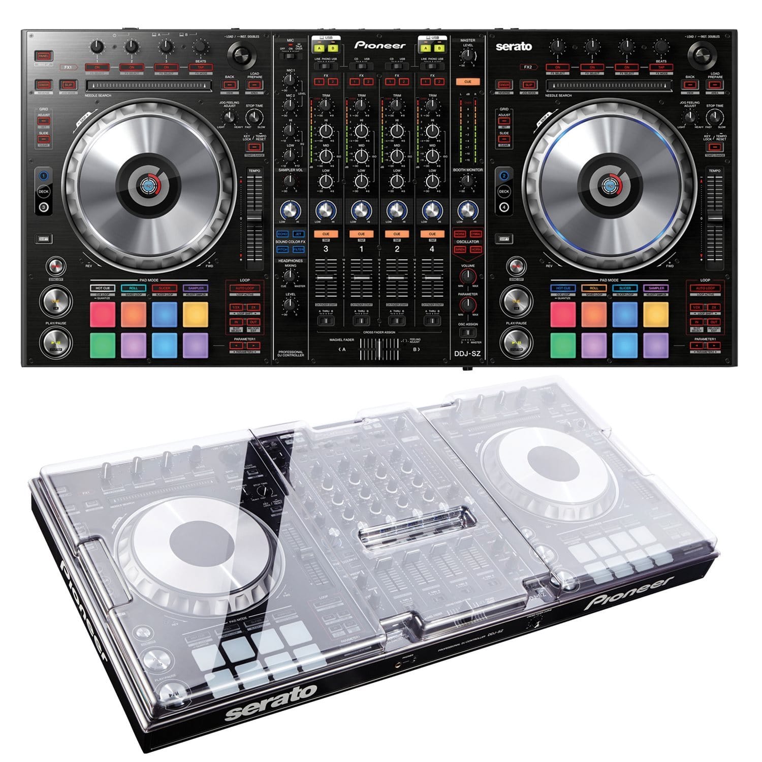 Pioneer DDJSZ Controller Pack With Deck Protector - ProSound and Stage Lighting