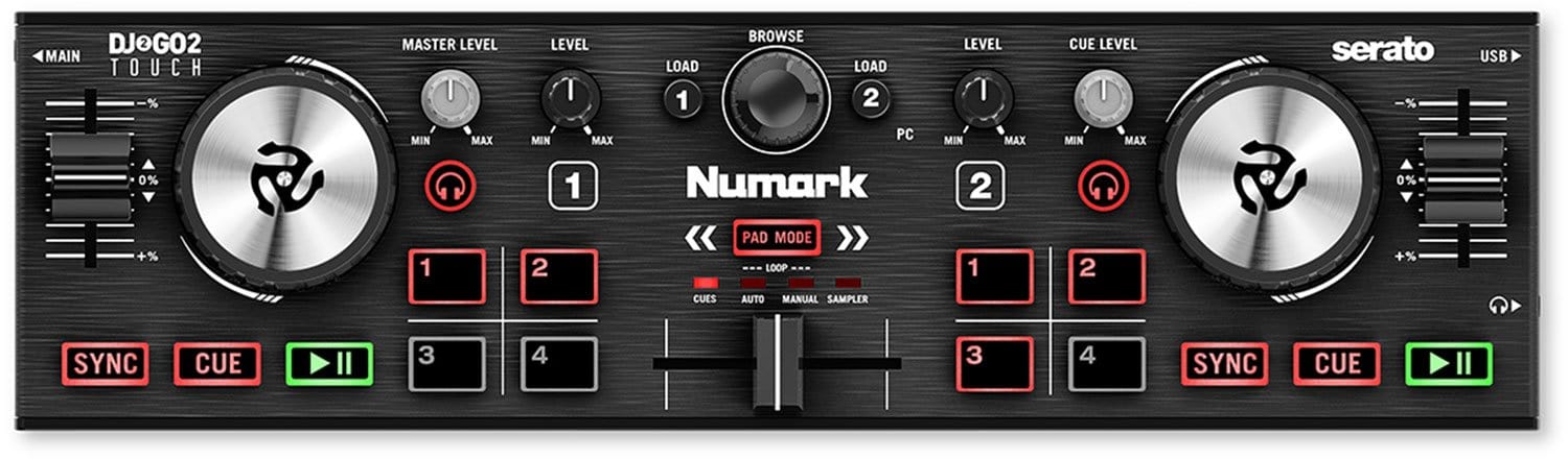 Numark DJ2GO2 Touch Pocket DJ Controller with Touch - PSSL ProSound and Stage Lighting