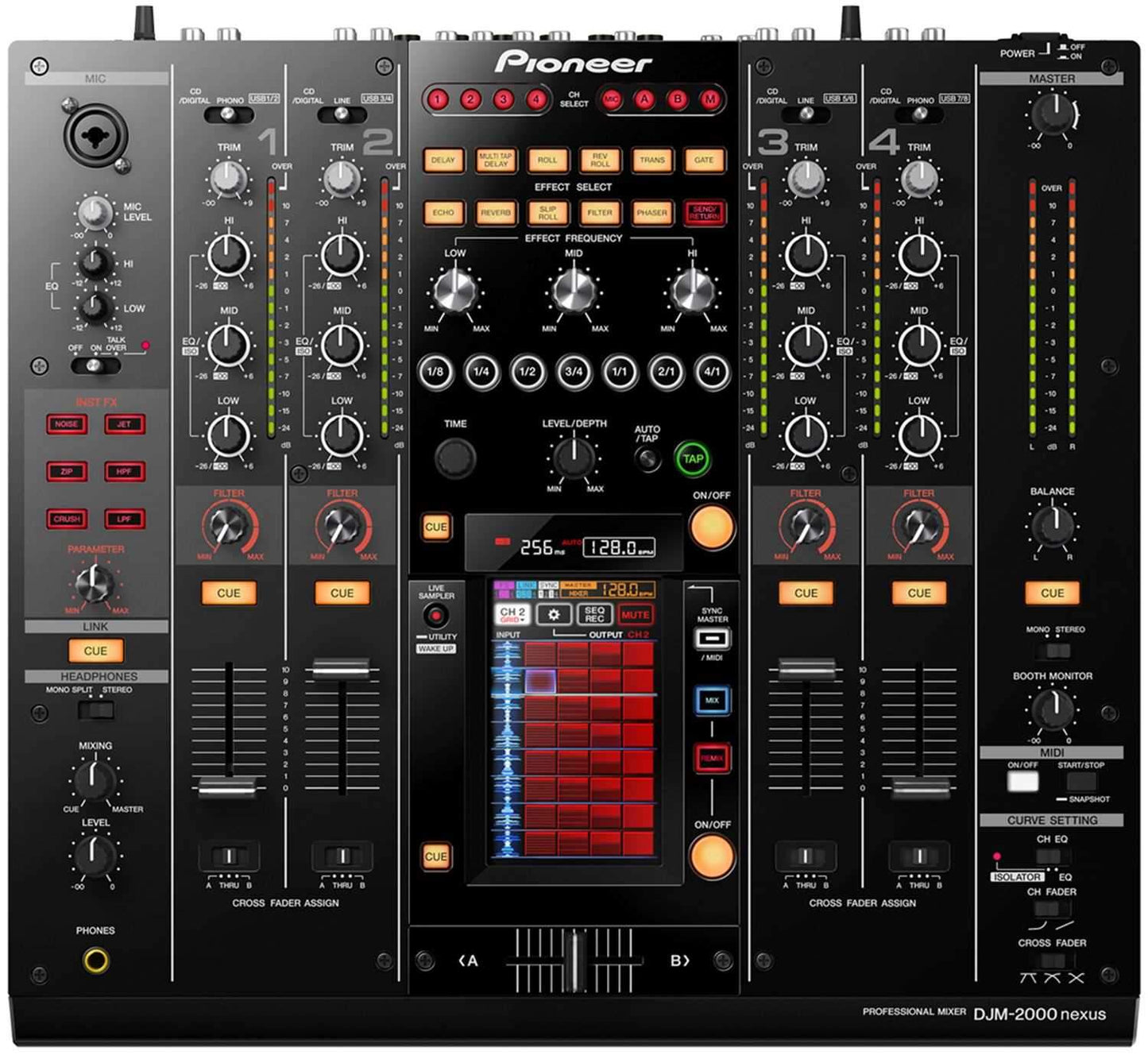 Pioneer DJM-2000nexus 4 Channel DJ Mixer - ProSound and Stage Lighting