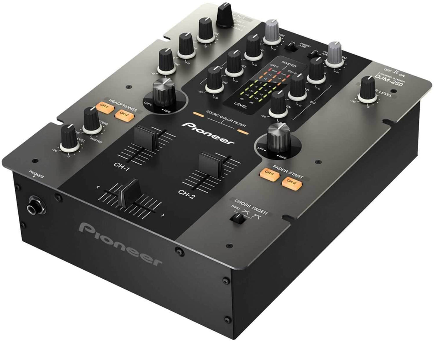 Pioneer DJM-250-K Compact 10" 2 Channel DJ Mixer - PSSL ProSound and Stage Lighting