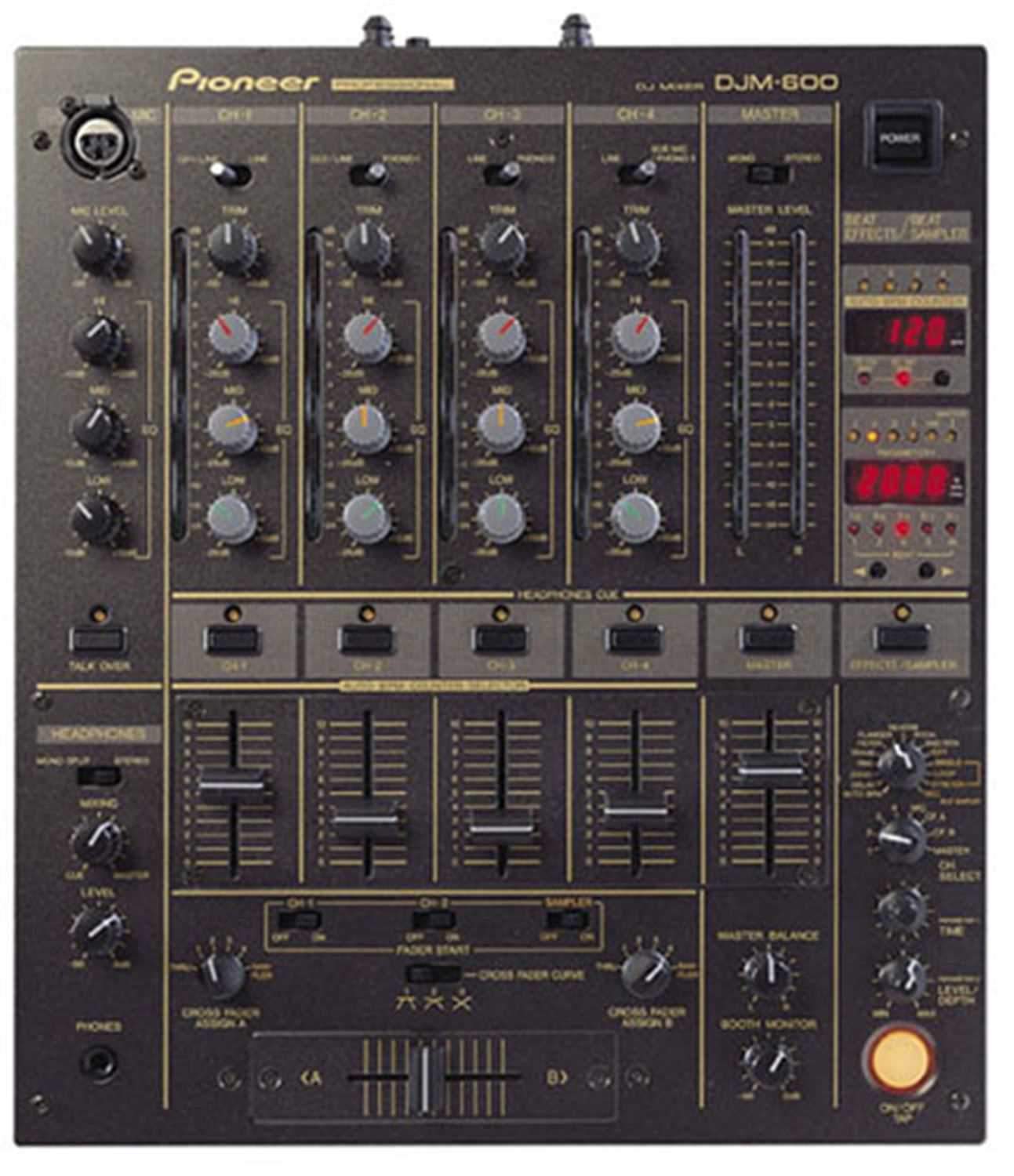 Pioneer DJM600 Professional DJ Mixer with Sampler - ProSound and Stage Lighting