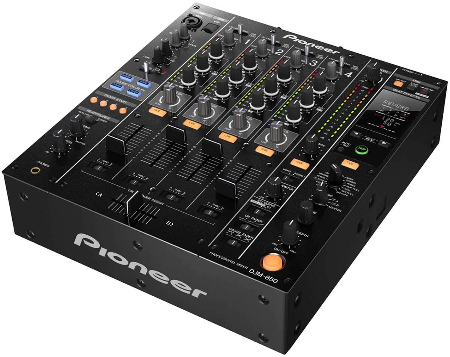 Pioneer DJM-850-K 4 Channel DJ Mixer with FX - ProSound and Stage Lighting