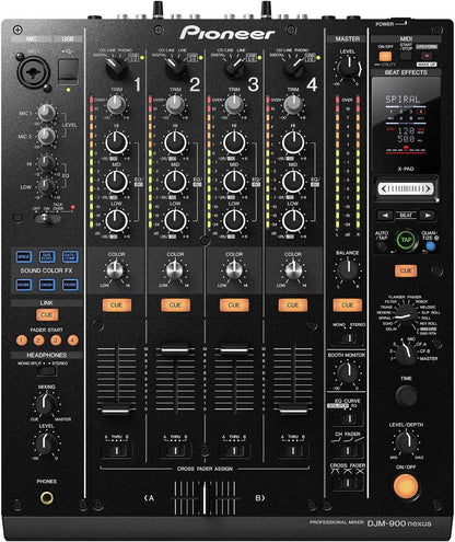 Pioneer DJM-900 Nexus 4 Ch Professional DJ Mixer - ProSound and Stage Lighting