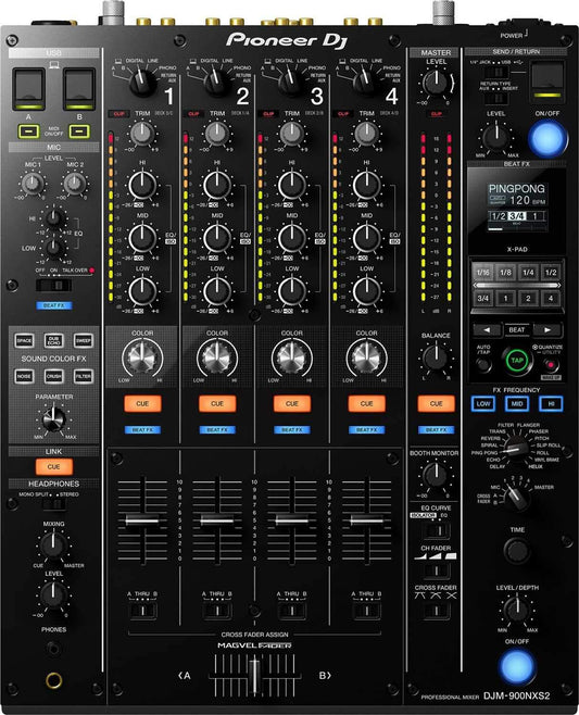 Pioneer DJM-900NXS2 4-Channel 12-Inch DJ Mixer - ProSound and Stage Lighting