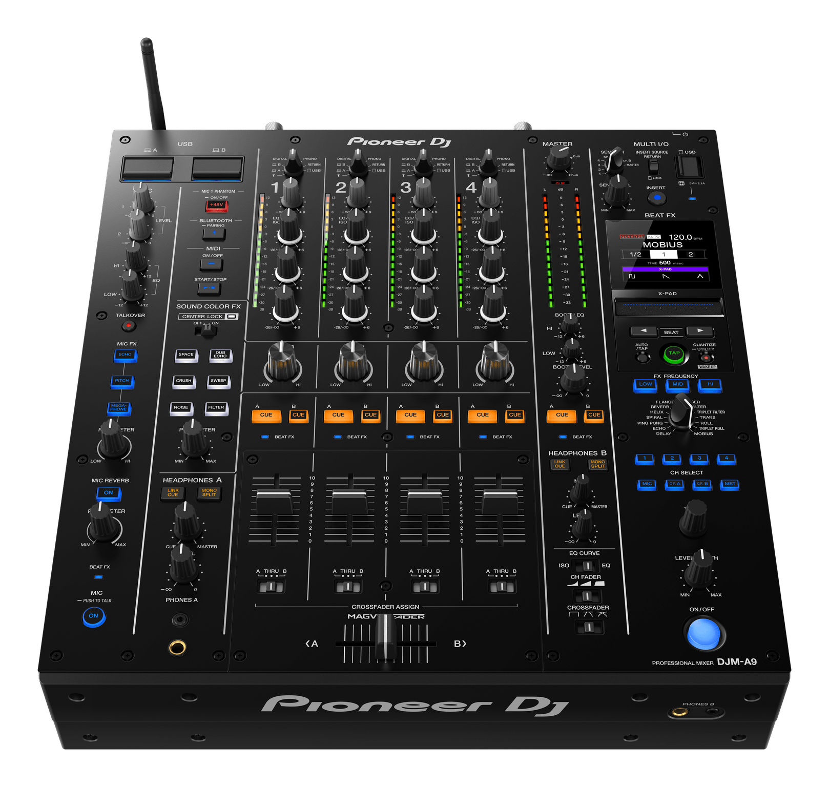 Pioneer DJ DJM-800 4 Channel DJ Mixer with Midi | Solotech