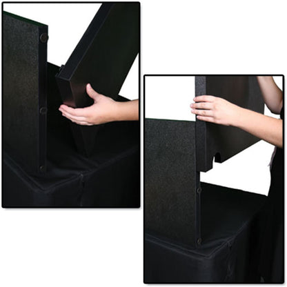 DJ Skirts DJSTPPRBB Black Table Topper - ProSound and Stage Lighting