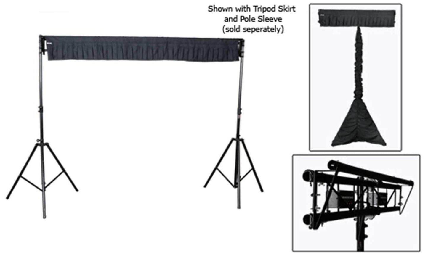 DJ Skirts DJS-VRS10B Valance Rod System 10' -Black - ProSound and Stage Lighting