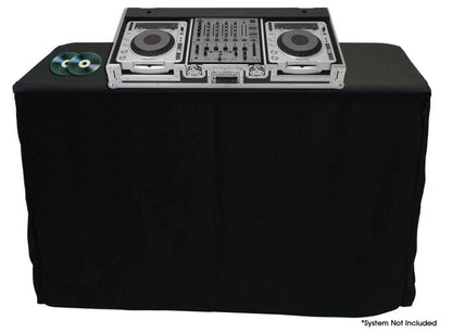 SKRIMS Professional DJ Table Stretch Cover Black - ProSound and Stage Lighting