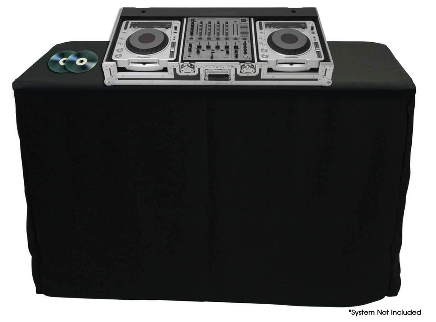 DJ & Entertainers Black Table Cover 5 ft - ProSound and Stage Lighting