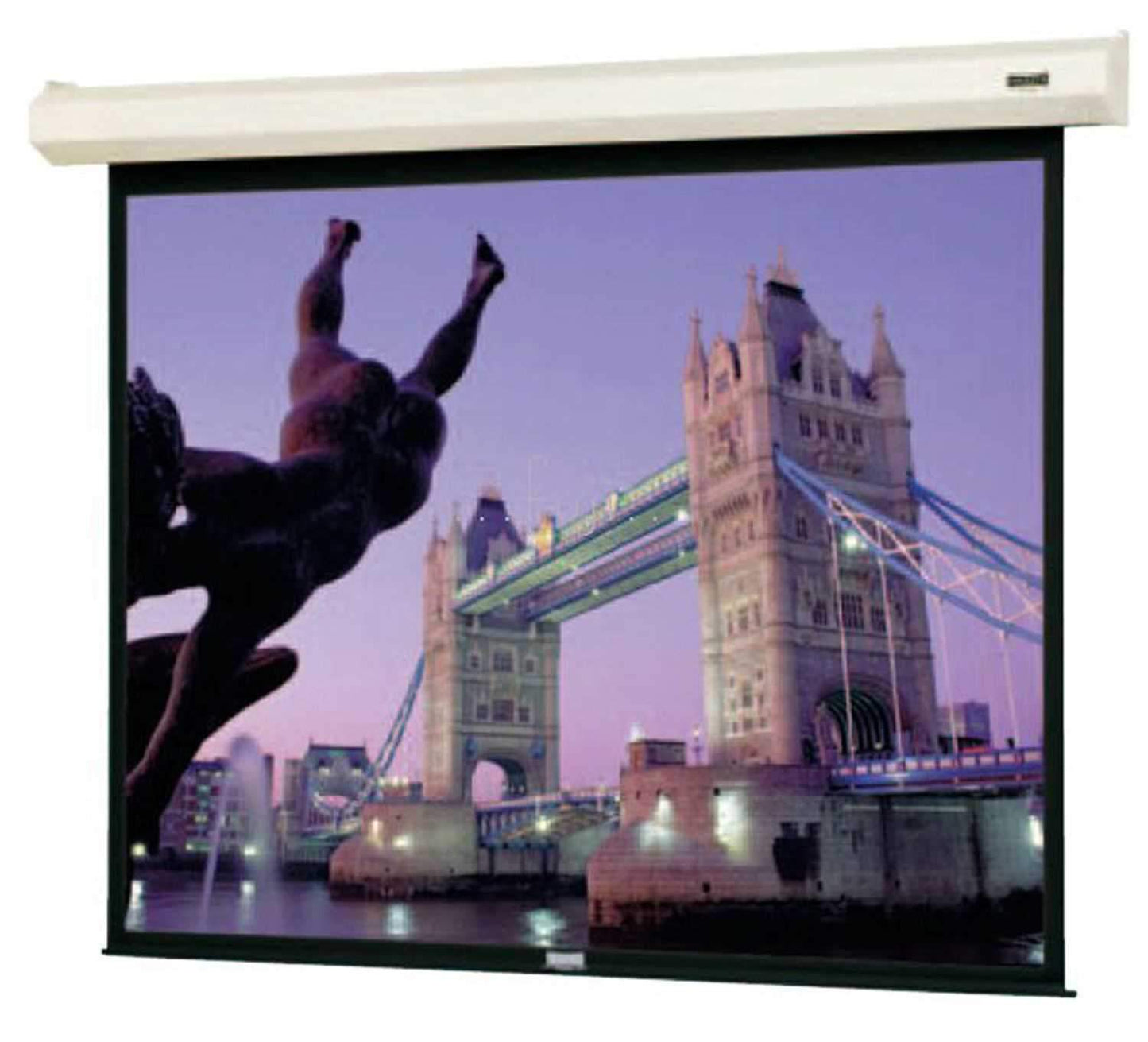 Dalite 72 Matte White Electric Video Screen - ProSound and Stage Lighting