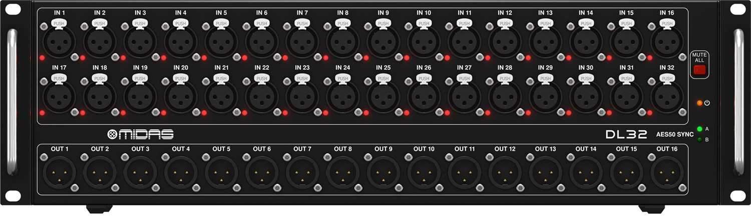 Midas DL32 32-Input 16-Output Digital Stage Box - ProSound and Stage Lighting