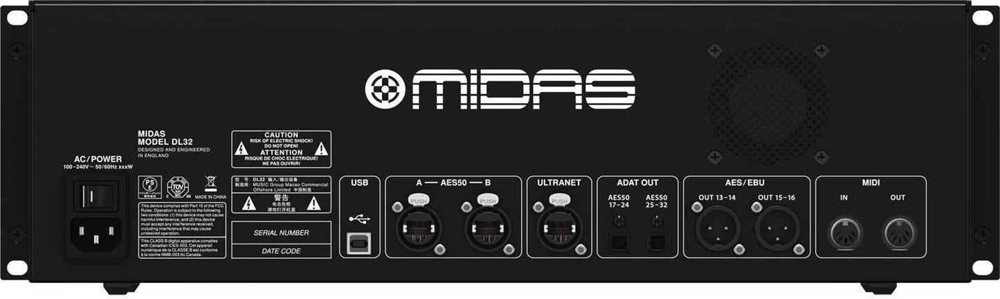 Midas DL32 32-Input 16-Output Digital Stage Box - ProSound and Stage Lighting