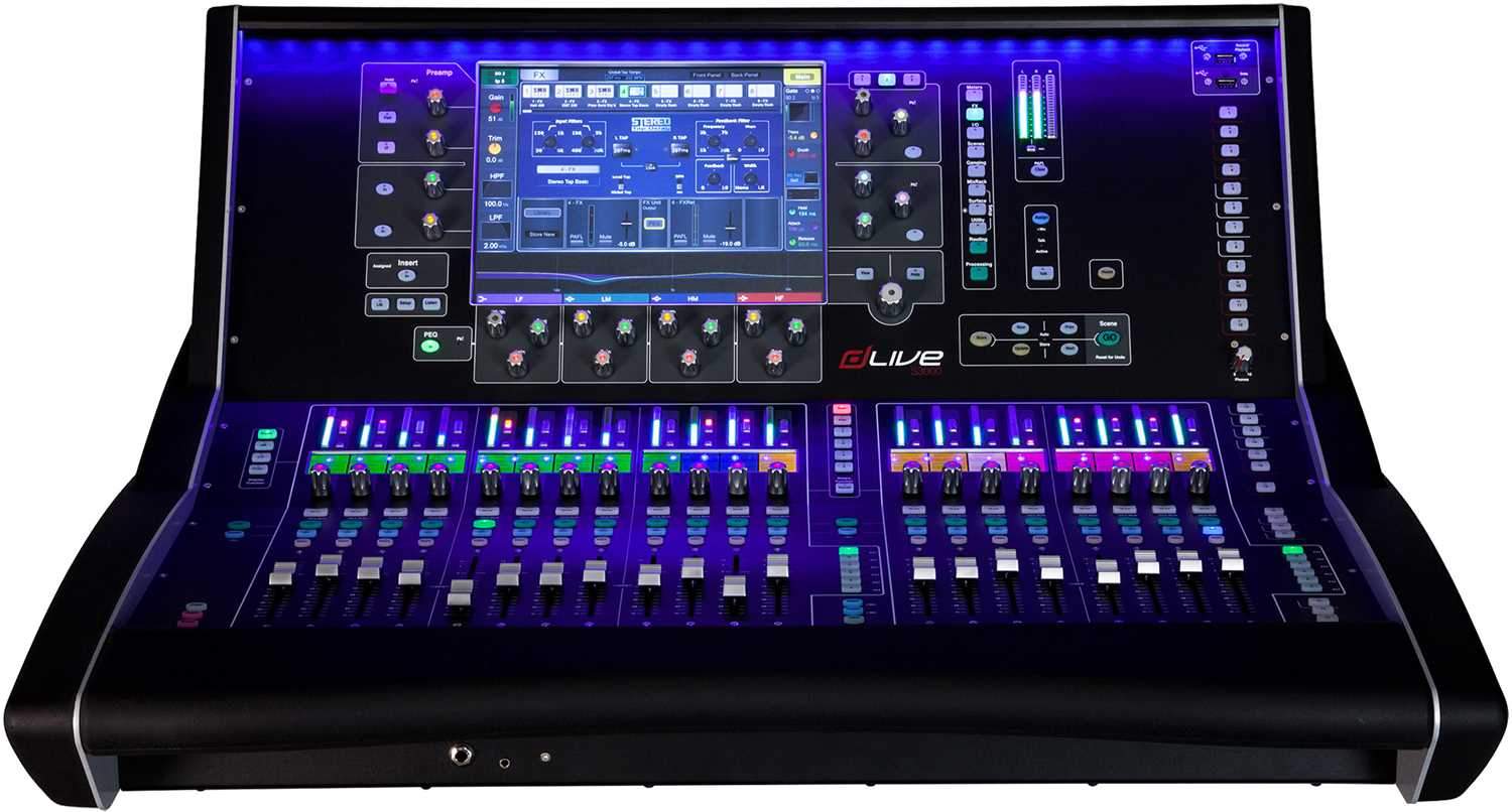 Allen & Heath dLive S3000 Digital Mixing Console – Solotech