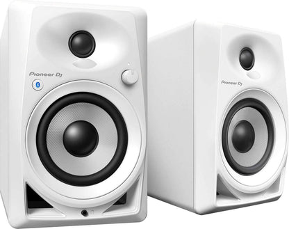 Pioneer DM-40BT 4-Inch Powered Monitor Pair with Bluetooth - White - ProSound and Stage Lighting