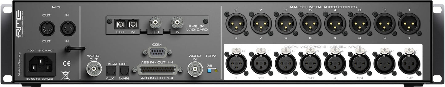 RME DMC842 8-Channel Remote Controllable Digital Microphone Preamp - PSSL ProSound and Stage Lighting