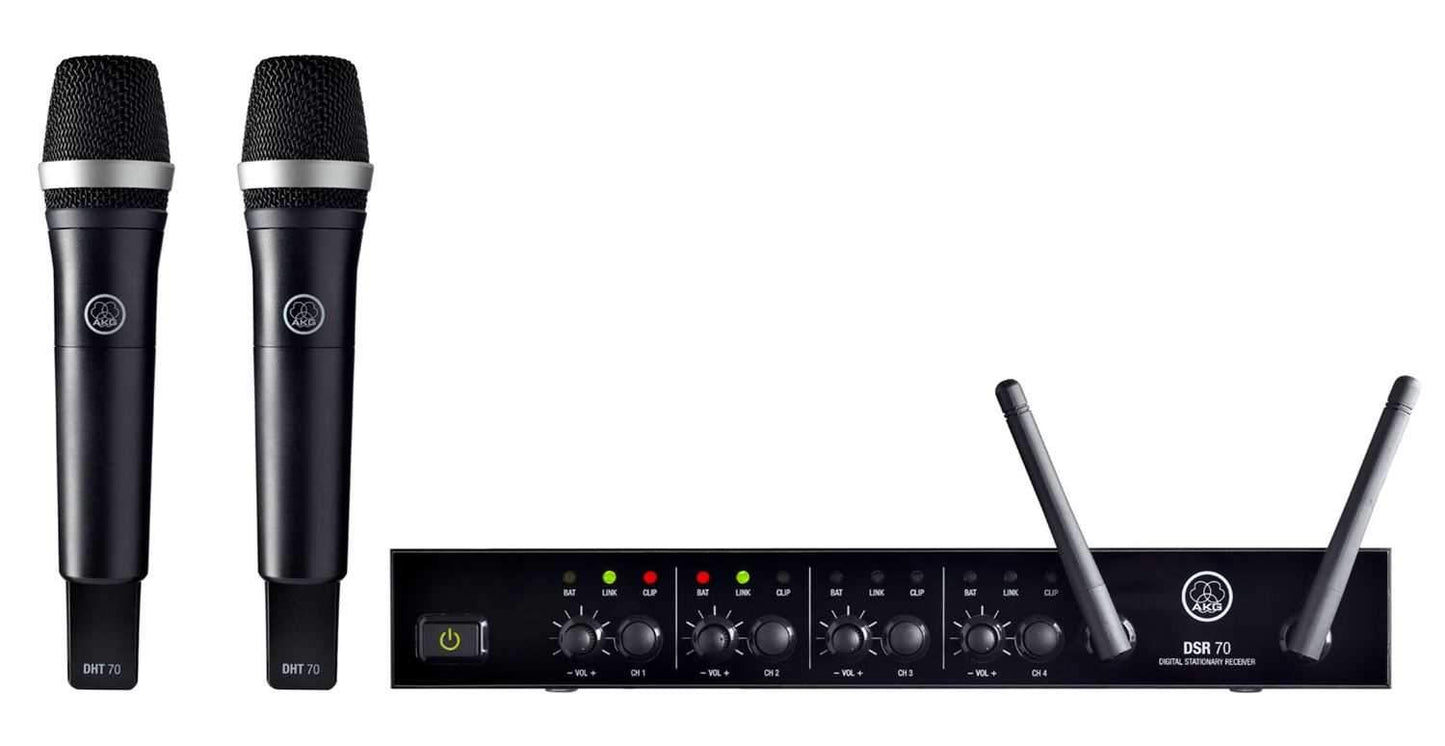 AKG DMS70QVOCAL 4Ch Digital Handheld Wireless Mic - ProSound and Stage Lighting