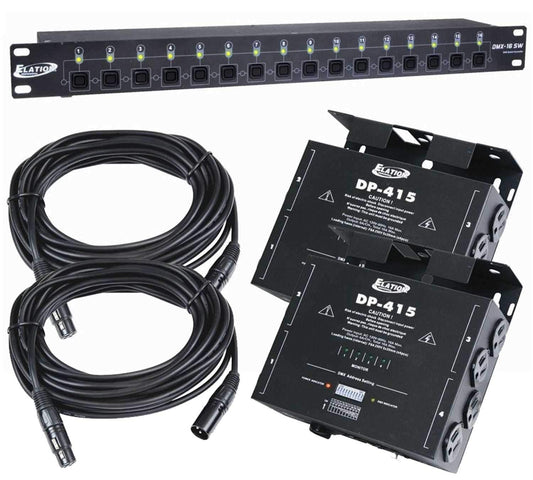 Elation DMX-16SW-SYS 16CH ON/OFF DMX Control Sys - ProSound and Stage Lighting
