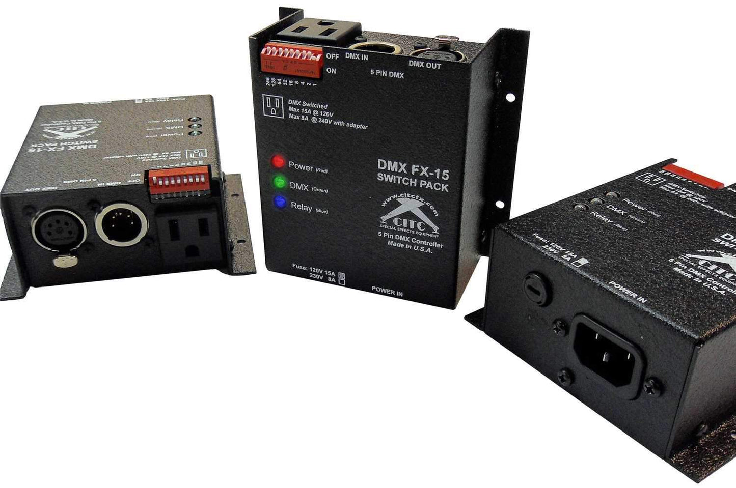 CITC 5-pin DMX FX-15 Switchpack 1-Ch 120vac - ProSound and Stage Lighting