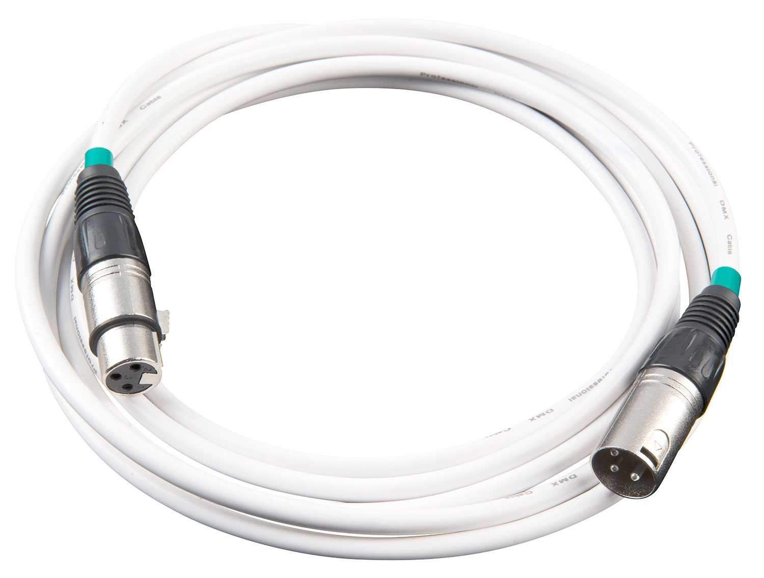 Chauvet DMX3P10FT-WH 3-Pin 10 Ft DMX Cable White - ProSound and Stage Lighting