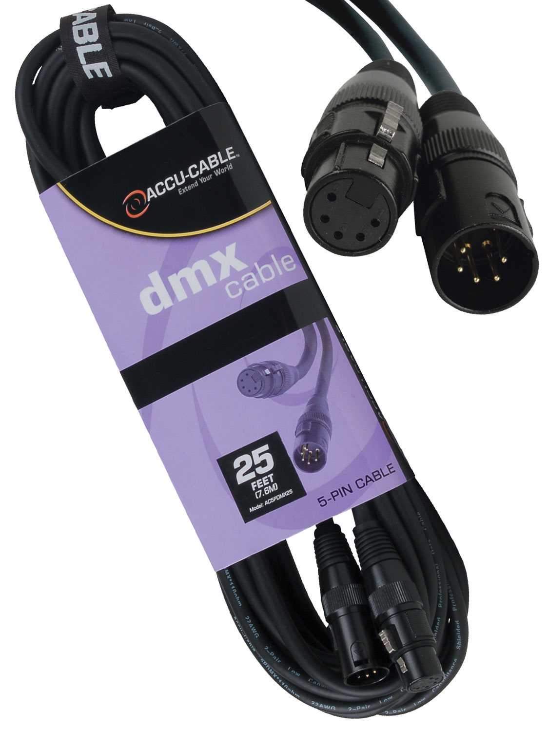 Pig Hog PHDMX5 3-Pin DMX Lighting Cable - 5 Pig Hog PHDMX5 3-Pin DMX Lighting Cable - 5