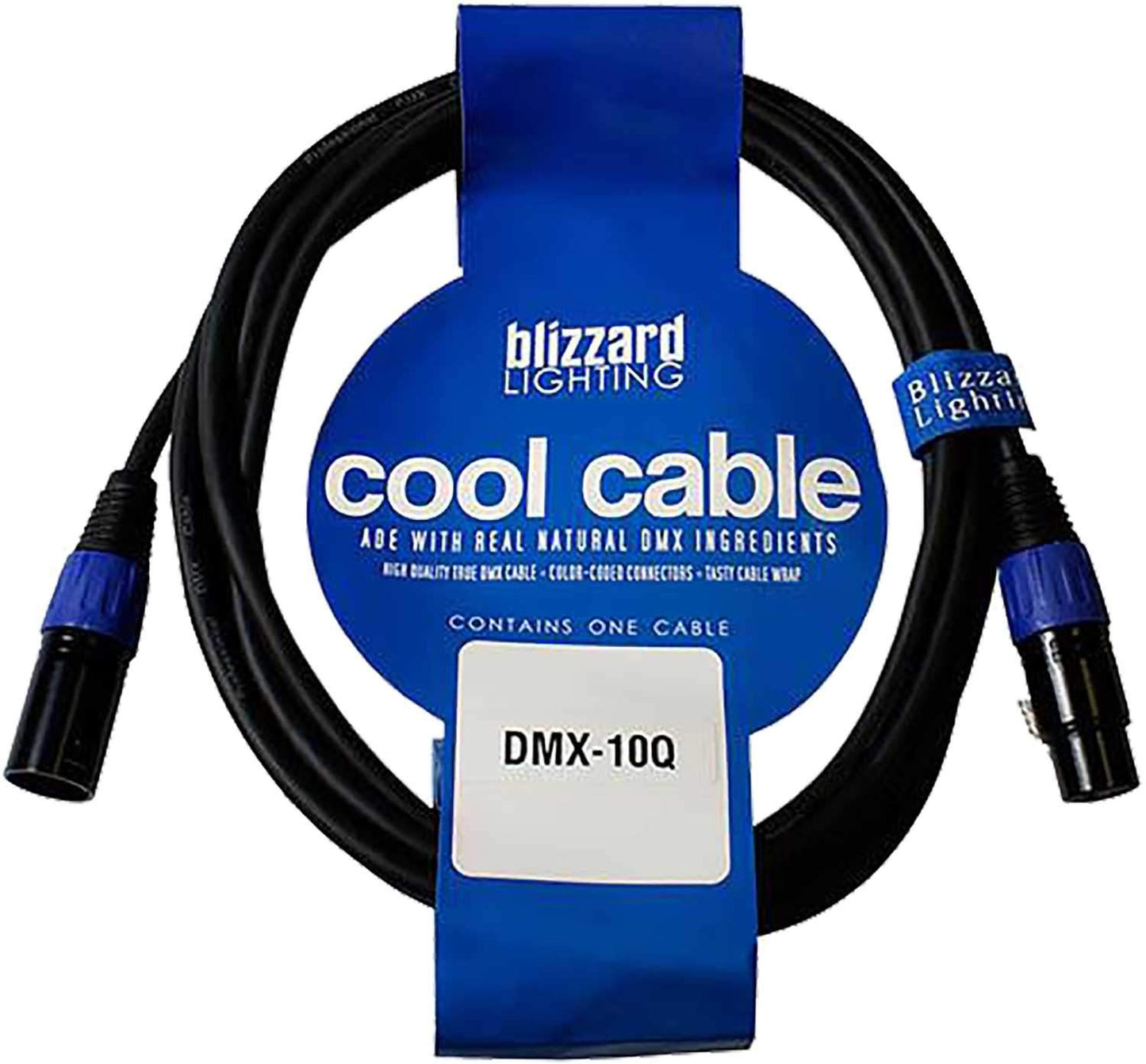 Blizzard 10 Foot PowerCon & 5-Pin DMX Combo Cable - ProSound and Stage Lighting