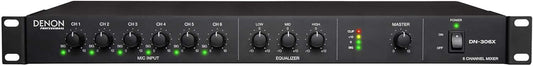 Denon Pro DN-306X 6-Channel Mixer - ProSound and Stage Lighting