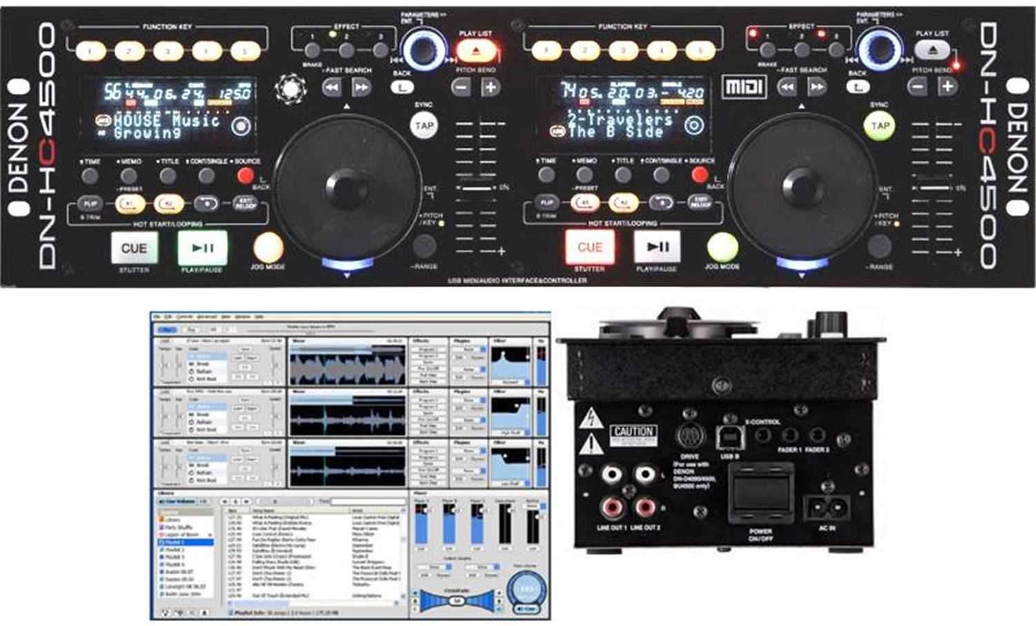 Denon DJ DN-HC4500 USB/MIDI/Audio Interface/Controlle - ProSound and Stage Lighting