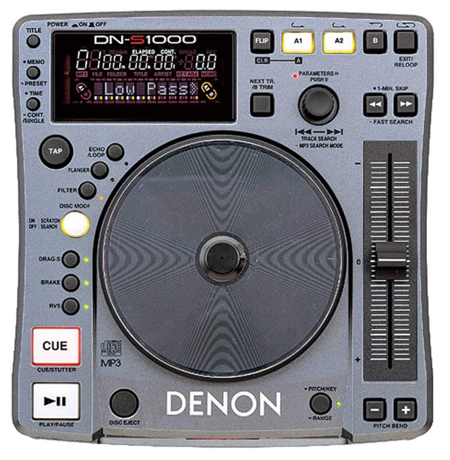 Denon DJ DNS1000 Table Top CD Player with Seamless Loop - ProSound and Stage Lighting