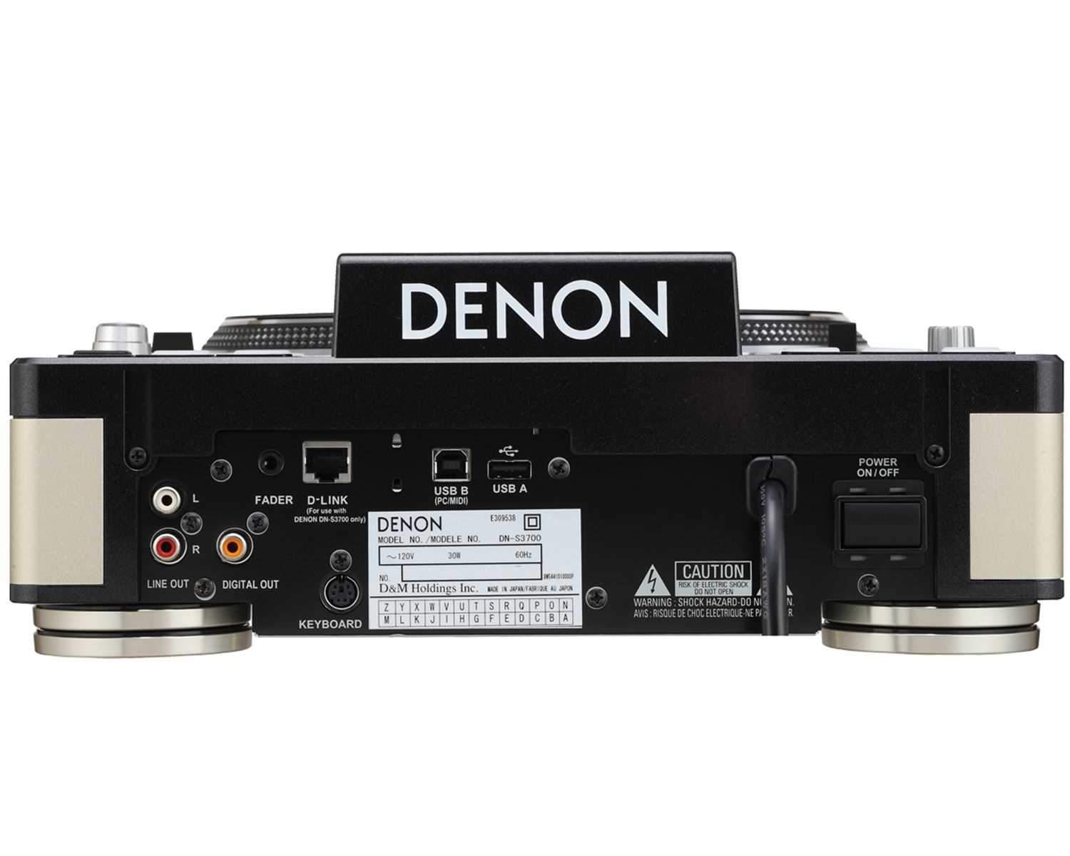 Denon DJ DN-S3700 Digital Media Turntable - ProSound and Stage Lighting