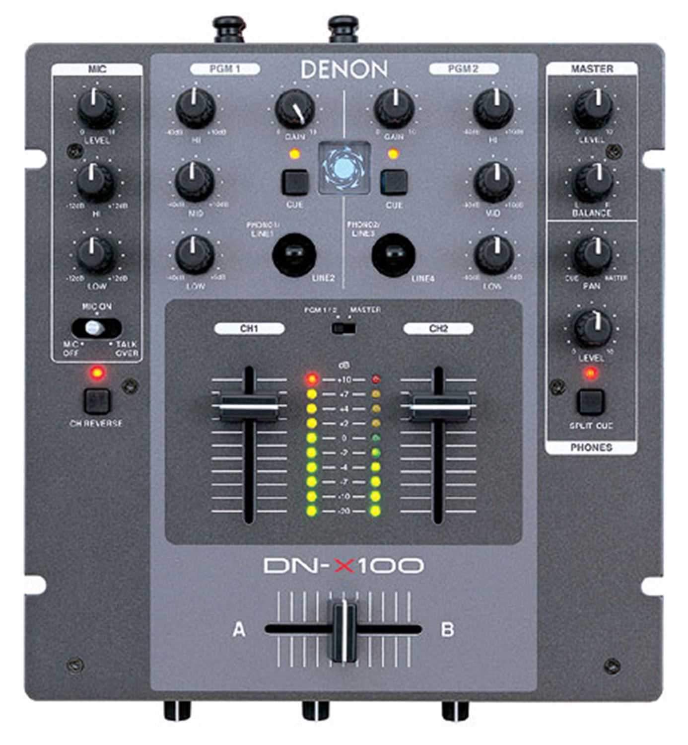 Denon DJ DNX100 2-Channel DJ Mixer X-Fader Start