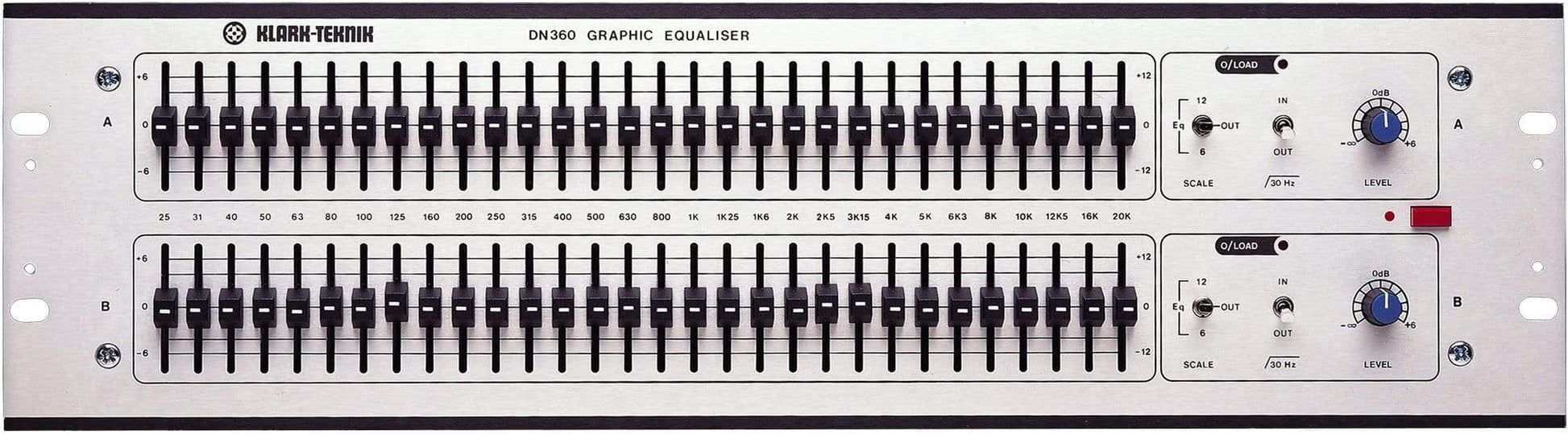 Klark Teknik DN360 2-Channel 31-Band Graphic Equalizer - ProSound and Stage Lighting