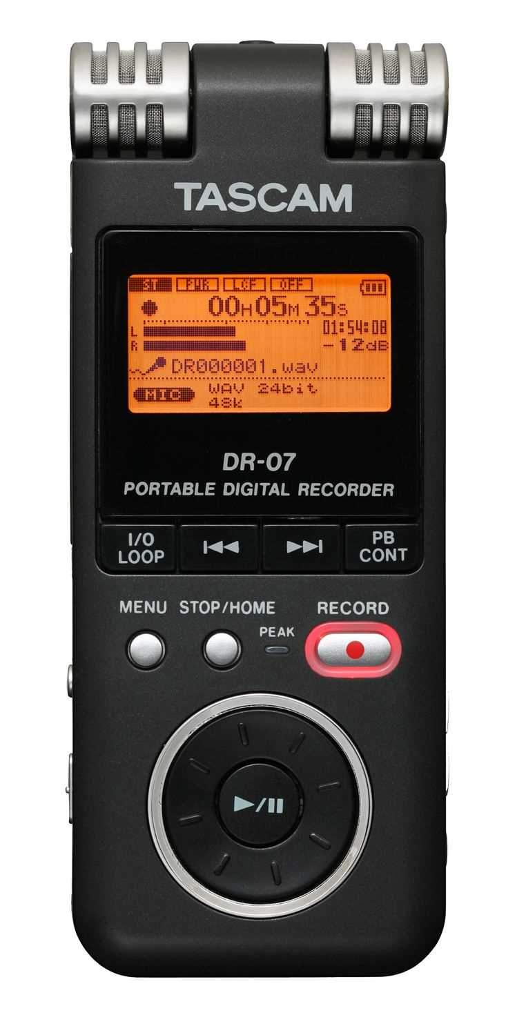 Tascam DR-07 Portable Digital Recorder - ProSound and Stage Lighting