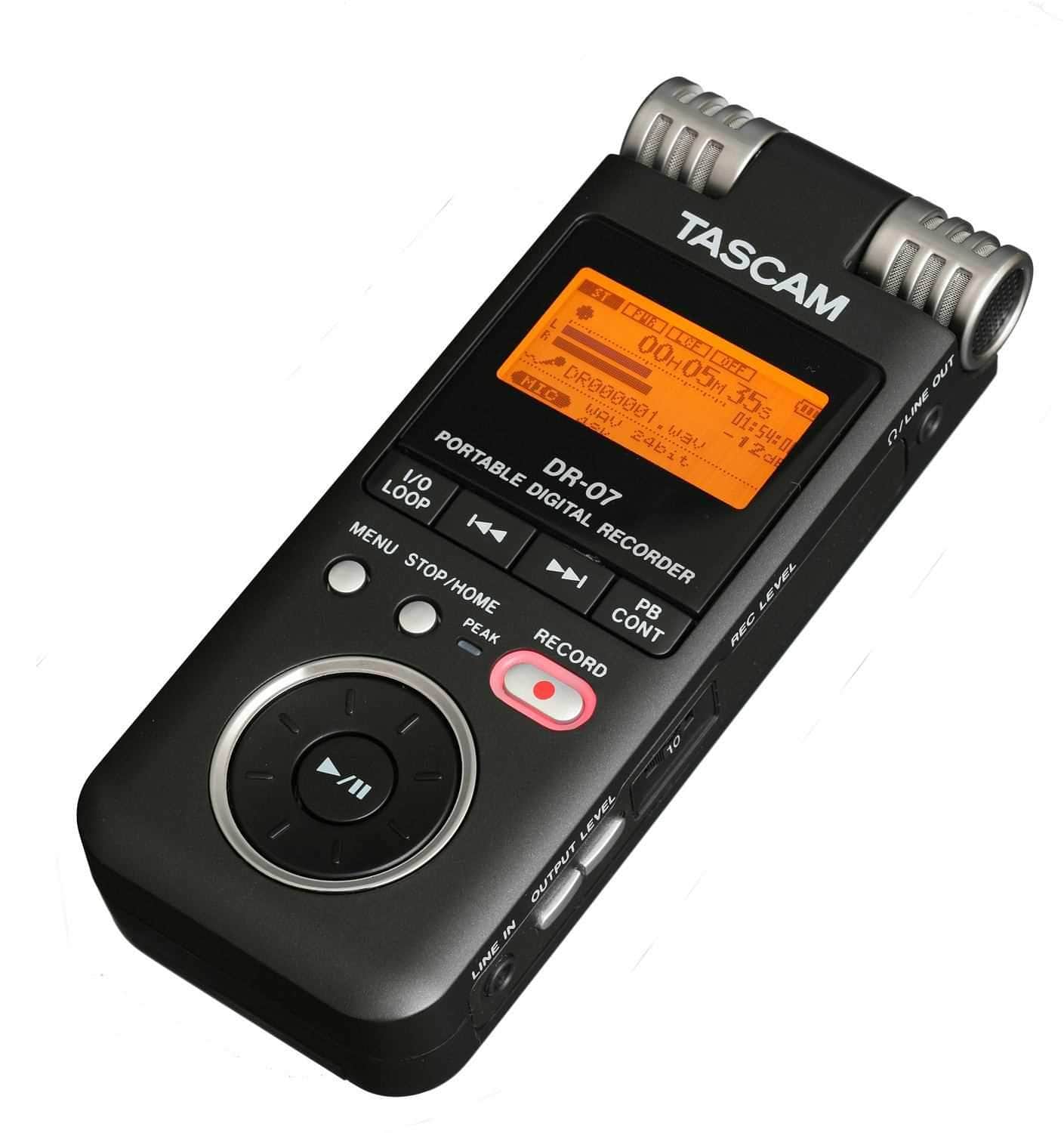 Tascam DR-07 Portable Digital Recorder - ProSound and Stage Lighting