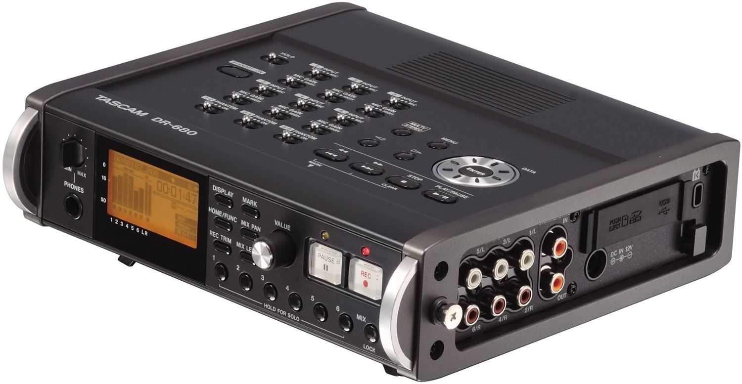 Tascam DR680 Portable Digital Recorder - ProSound and Stage Lighting