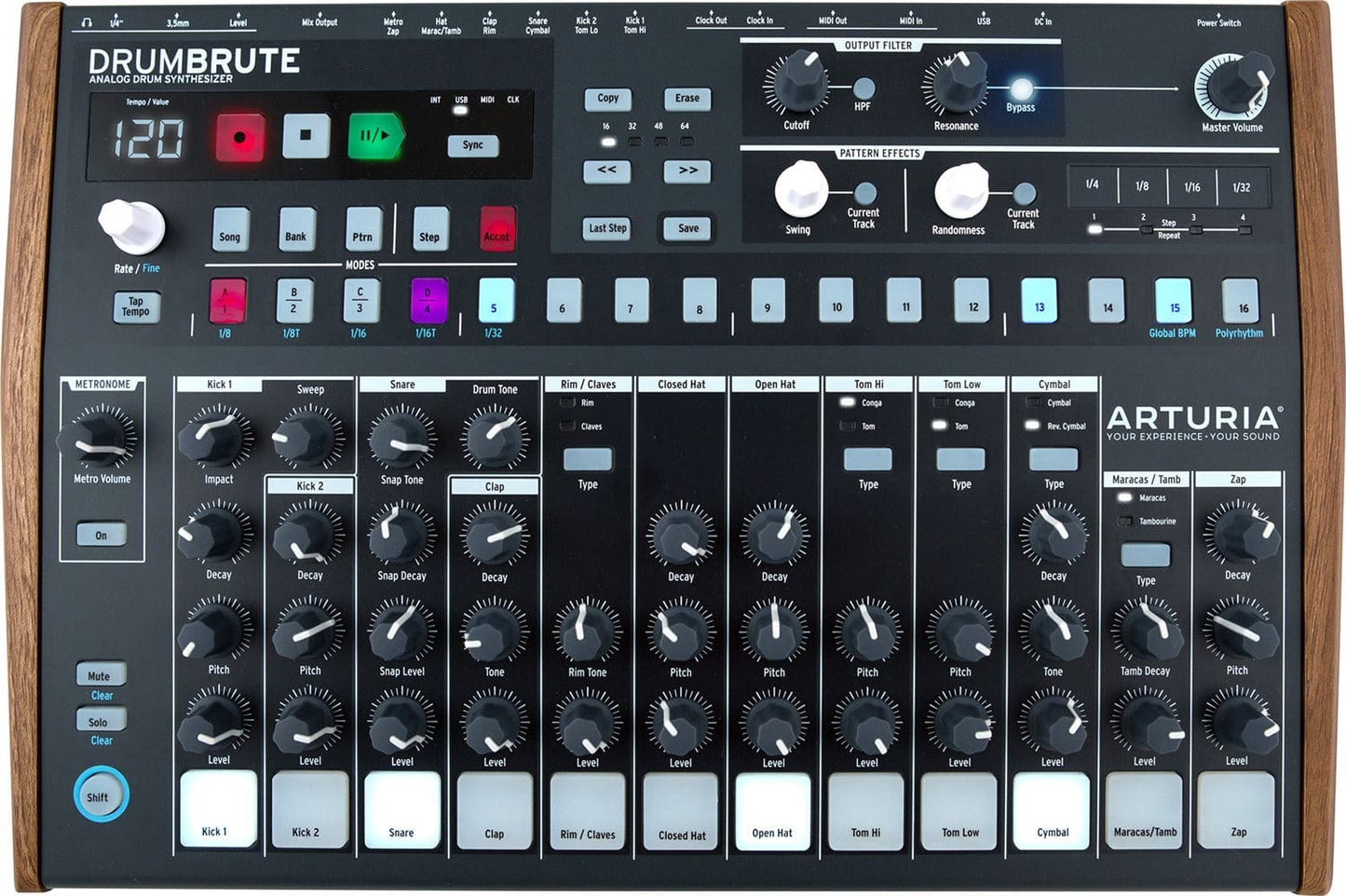 Arturia Drumbrute Analog Drum Machine - ProSound and Stage Lighting