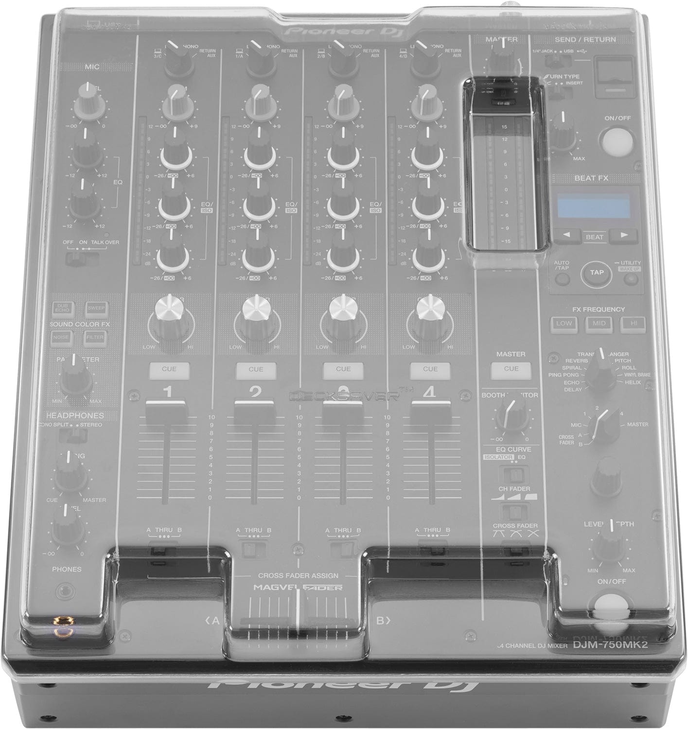 Decksaver DS-PC-DJM750MK2 Pioneer DJM-750MK2 DJ Mixer Cover - ProSound and Stage Lighting