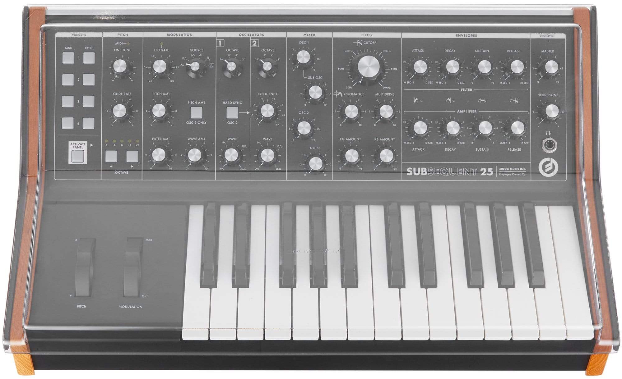 Decksaver Cover for Moog Subsequent 25/ Sub Phatty