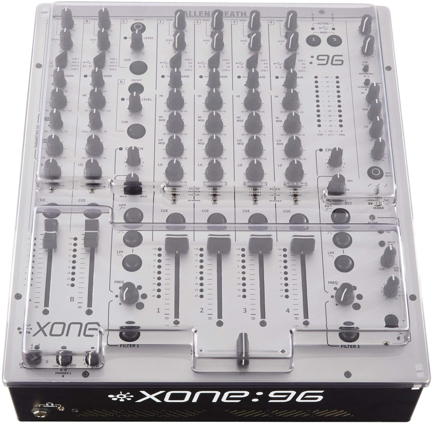 Decksaver DS-PC-XONE96 Allen & Heath XONE:96 Cover - ProSound and Stage Lighting