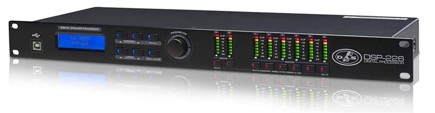 DAS DSP-226 2-In/6-Out Digital Singal Processor - ProSound and Stage Lighting