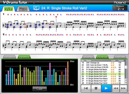 Roland DT-1 V-Drums Tutor Software - ProSound and Stage Lighting