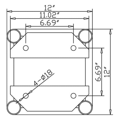 DuraTruss DT-GP10-90C 10-Foot End Plate Truss Circlek - PSSL ProSound and Stage Lighting