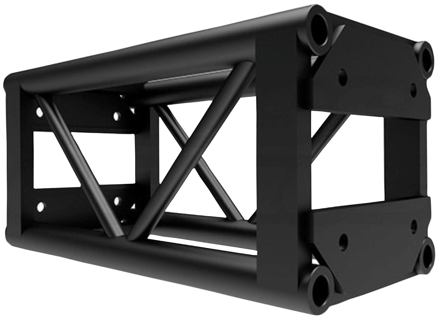 DuraTruss DT-GP2-BLK 2-Foot End-Plated Square Truss -Black - PSSL ProSound and Stage Lighting