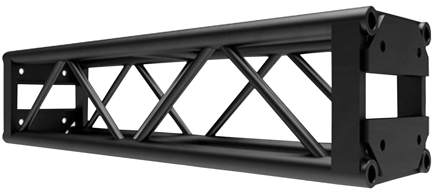 DuraTruss DT-GP4-BLK 4-Foot End-Plated Square Truss -Black - PSSL ProSound and Stage Lighting