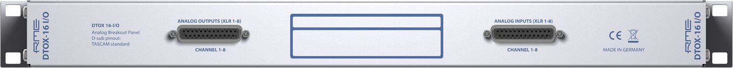 RME DTOX16IO Analog Breakoutbox 8 XLR Input/Output to D-Sub 25-Pin - PSSL ProSound and Stage Lighting