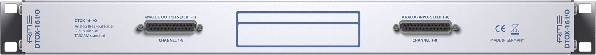 RME DTOX16IO Analog Breakoutbox 8 XLR Input/Output to D-Sub 25-Pin - PSSL ProSound and Stage Lighting